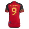 Virallinen Fanipaita Belgia Lukaku 9 Kotipelipaita MM-Kisat 2022 - Miesten
